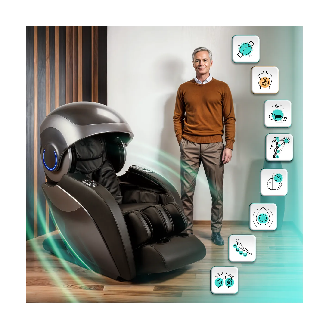Fauteuil de massage 4D avec thérapie thermique et aromathérapie-Lire la description
