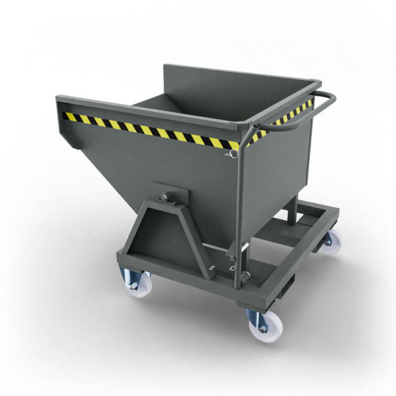 Benna ribaltabile 450L con ruote-Leggi tutto