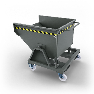 Benna ribaltabile 450L con ruote-Leggi tutto