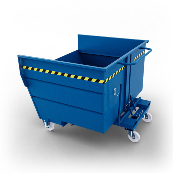 Benna ribaltabile con ruote 1600L-Leggi tutto
