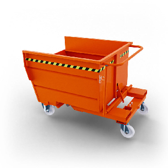 Benna ribaltabile 750L con ruote-Leggi tutto