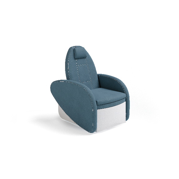 Fauteuil de pédicure avec appuie-tête réglable-Lire la description