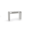 Table de manucure en mélaminé blanc