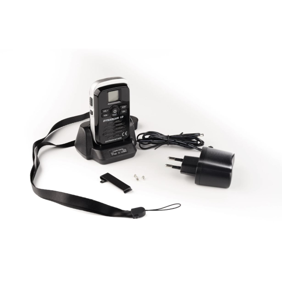 Mini talkie-walkie professionnel noir-Lire la description