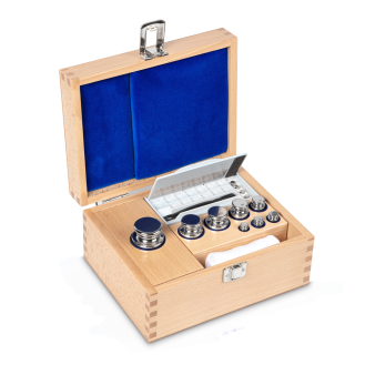 Jeu de poids de précision en inox poli-Lire la description
