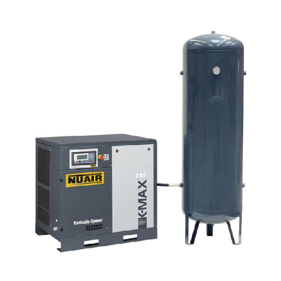 Compresseur d'air à vis silencieux 10 CV 500 L NUAIR-Lire la description