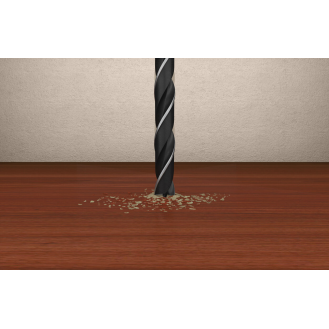 Meche bois trois pointes MBH 1 x 8,0 mm, FIS536576-Lire la description