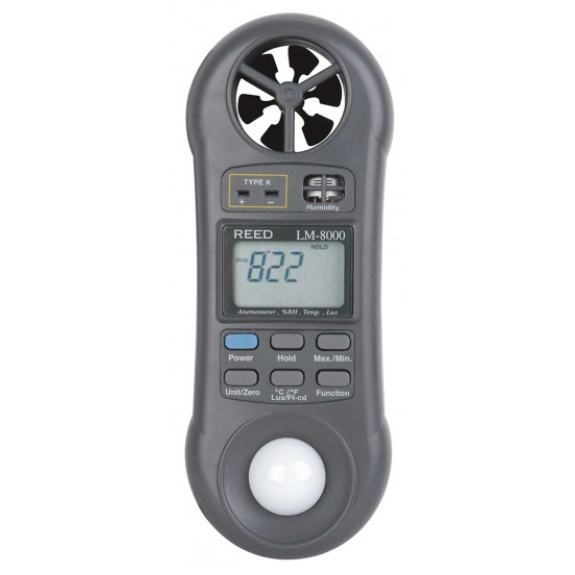 LM-8000 Compteur environnemental multifonction 6-en-1-Lire la description
