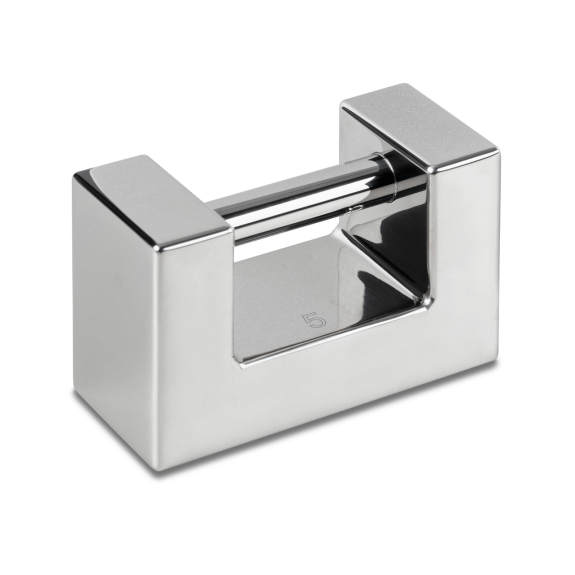 Poids de précision 5 kg en inox poli Poids de précision 5 kg en inox poli-Lire la description