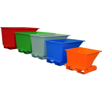 Benne auto-basculante pour manutention et tri des déchets-Lire la description