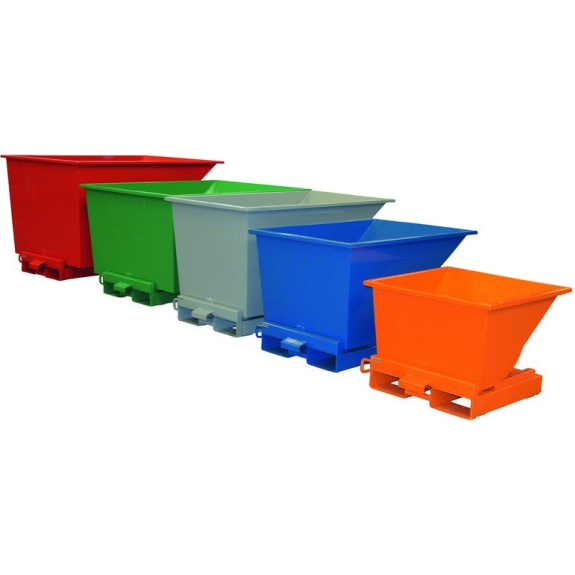 Benne auto-basculante pour manutention et tri des déchets-Lire la description