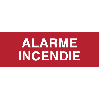 Panneau Alarme Incendie-Lire la description