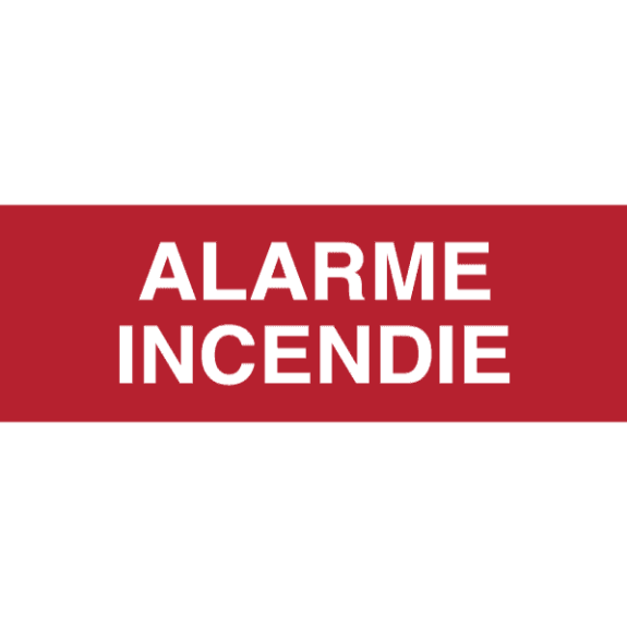 Panneau Alarme Incendie-Lire la description
