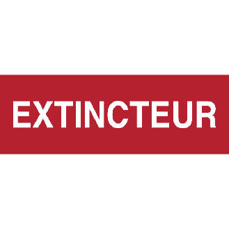 Panneau Extincteur-Lire la description
