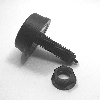 6433-ZA00 Bouton interrupteur noir pour commande à air 4mm