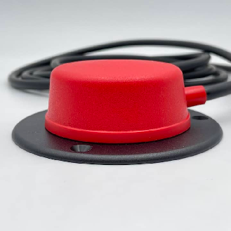 6431-DABF-0000 bouton poussoir rouge avec tube latéral 6mm-Lire la description