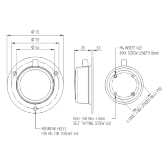 6240-AFAA-ZA00 Interrupteur au pied 3A 24V SPST N/O IP67 sur base-Lire la description