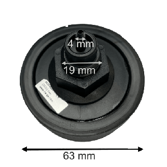 6433-0021 Bouton interrupteur à air noir à visser trou de perçage 20mm-Lire la description