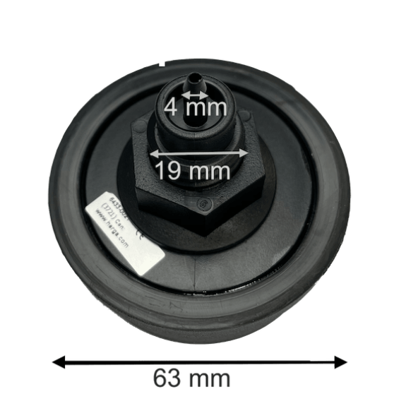 6433-0021 Bouton interrupteur à air noir à visser trou de perçage 20mm-Lire la description