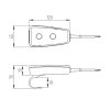 Télécommande électrique 2 fonctions 1A 24V AC IPX7 6310-8120-3000