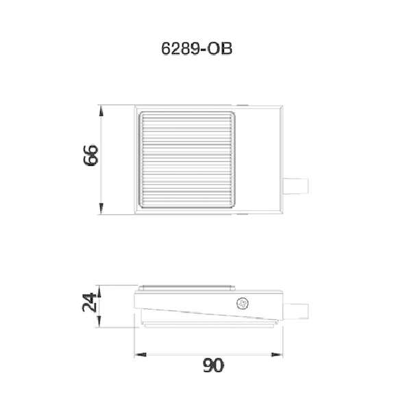 6289-OB Pédale soufflet en métal pour utilisation industrielle-Lire la description