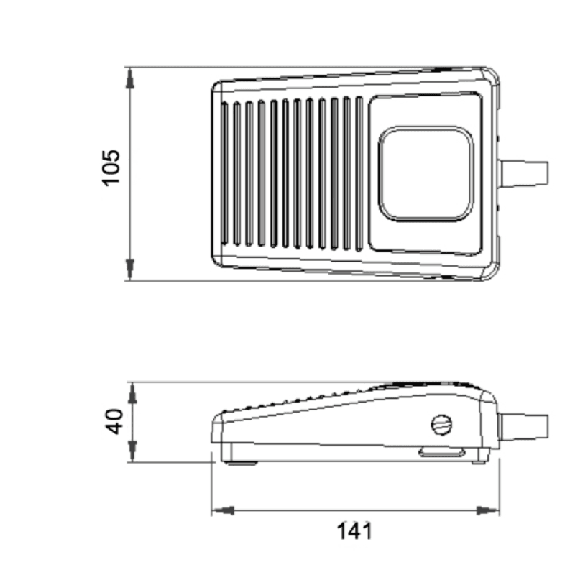 6210-CC Pédale multi-usage 3A 250V SPCO en plastique noir-Lire la description