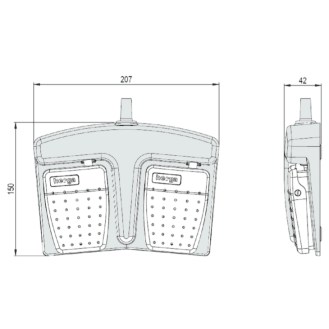 Pédale double USB programmable-Lire la description