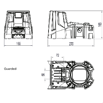 Pédale potentiométrique 5KΩ industrielle avec capot 6256-BCGZ-ZZZZ-Lire la description