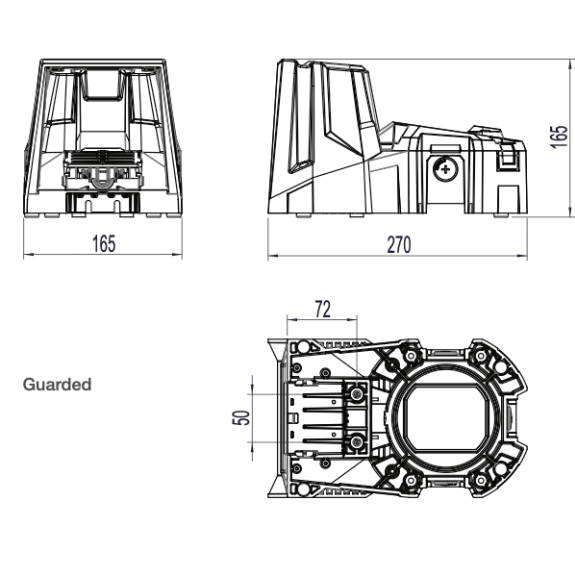 Pédale potentiométrique 5KΩ industrielle avec capot 6256-BCGZ-ZZZZ-Lire la description