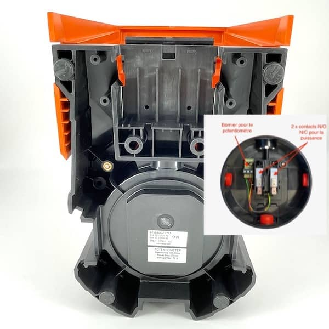 Commande à variateur 10KΩ avec capot 6256-BDGZ-ZZZZ-Lire la description