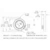 Clinomètre électronique 100010-02 plage angulaire 120° sortie ratiométrique 1 axe analogique