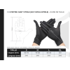 Gants vitrile jetables (nitrile-vinyle mix) Noir - Boîte de 100 gants - Sans latex - Non poudrés - Résistants et Multi-usages