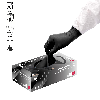 Gants vitrile jetables (nitrile-vinyle mix) Noir - Boîte de 100 gants - Sans latex - Non poudrés - Résistants et Multi-usages