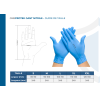 Gants nitrile jetables Bleu - Boîte de 100 gants - Sans latex - Non poudrés - Résistants et Multi-usages