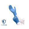 Gants nitrile jetables Bleu - Boîte de 100 gants - Sans latex - Non poudrés - Résistants et Multi-usages