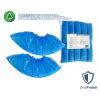 Surchaussures Jetables Imperméables en Polyéthylène Chloré (CPE) - Sachet de 100 pièces - Taille Unique – Bleu