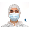 Charlottes jetables pour cheveux - Sachet de 100 Pièces (Blanc) - Double élastique - Bouffants respirants et résistants