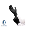 Gants nitrile jetables Noir- Boîte de 100 gants - Sans latex - Non poudrés - Résistants et Multi-usages