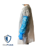 Manchette de protection à usage unique - Sachet de 100 Pièces (Bleu) - Élastique aux extrémités - Imperméable aux éclaboussures