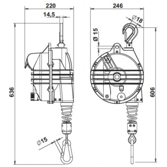 Équilibreur de charges lourdes 65-75 kg-Lire la description