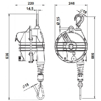 Équilibreur de charges lourdes 65-75 kg-Lire la description