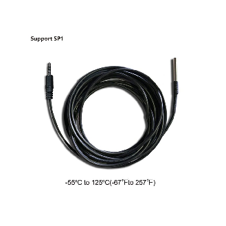 temperature sensor Audio connection | 5m long-Lire la description