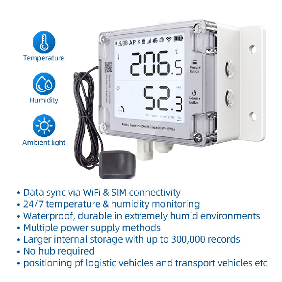 GS1 - Enregistreur de données avec WiFi et LTE plus fonction de positionnement GPS-Lire la description