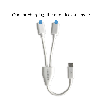 Micro-USB Cable Splitter-Lire la description