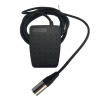 Pédale plastique avec prise XLR3M mâle câble 3M contact C/O