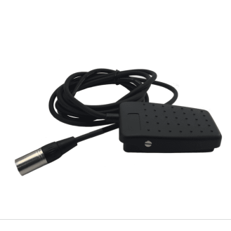 Pédale plastique avec prise XLR3M mâle câble 3M contact C/O-Lire la description