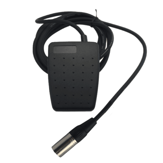 Pédale plastique avec prise XLR3M mâle câble 3M contact C/O-Lire la description