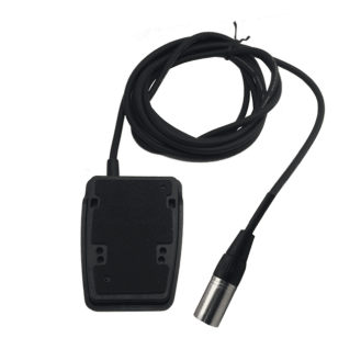 Pédale plastique avec prise XLR3M mâle câble 3M contact C/O-Lire la description