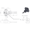 VTP11 Capteur de position papillon pour manette gaz, femelle