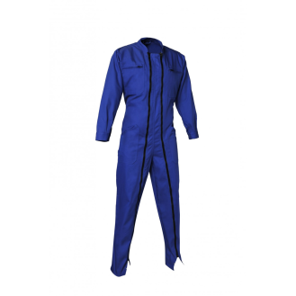 Combinaison de travail Austin avec fermeture double glissières contrastées Bleu Taille XS-Lire la description